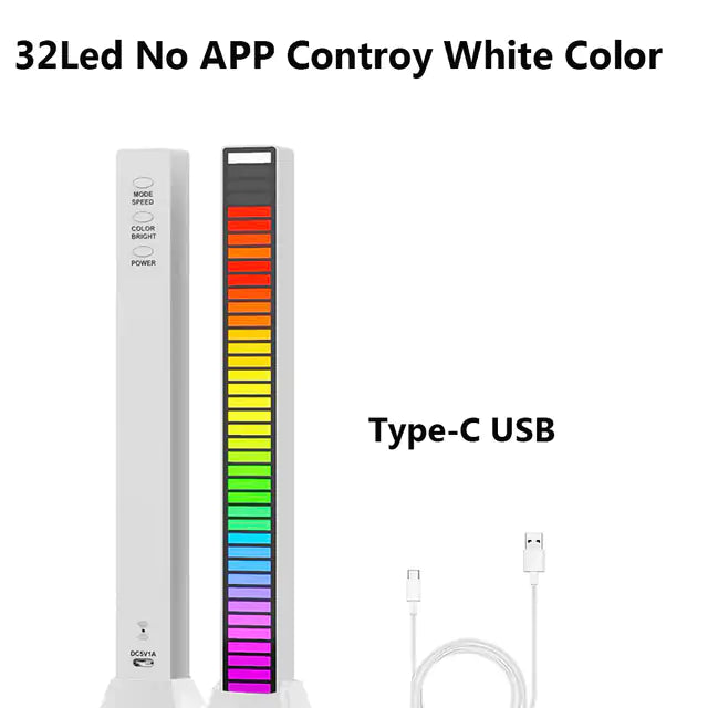 Barra de Luz Sonora RGB Creativa LED