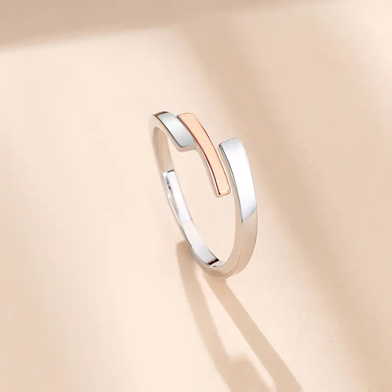 Anillo Simple Edición Coreana - Diseño de Paisaje Frío