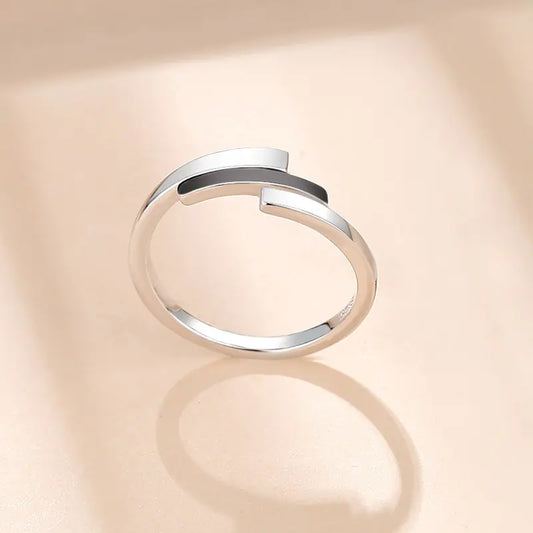 Anillo Simple Edición Coreana - Diseño de Paisaje Frío