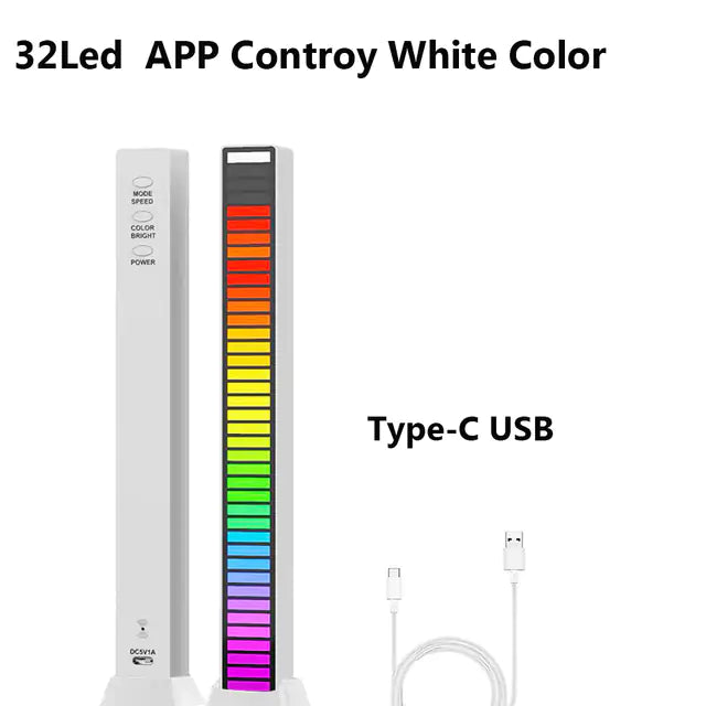 Barra de Luz Sonora RGB Creativa LED