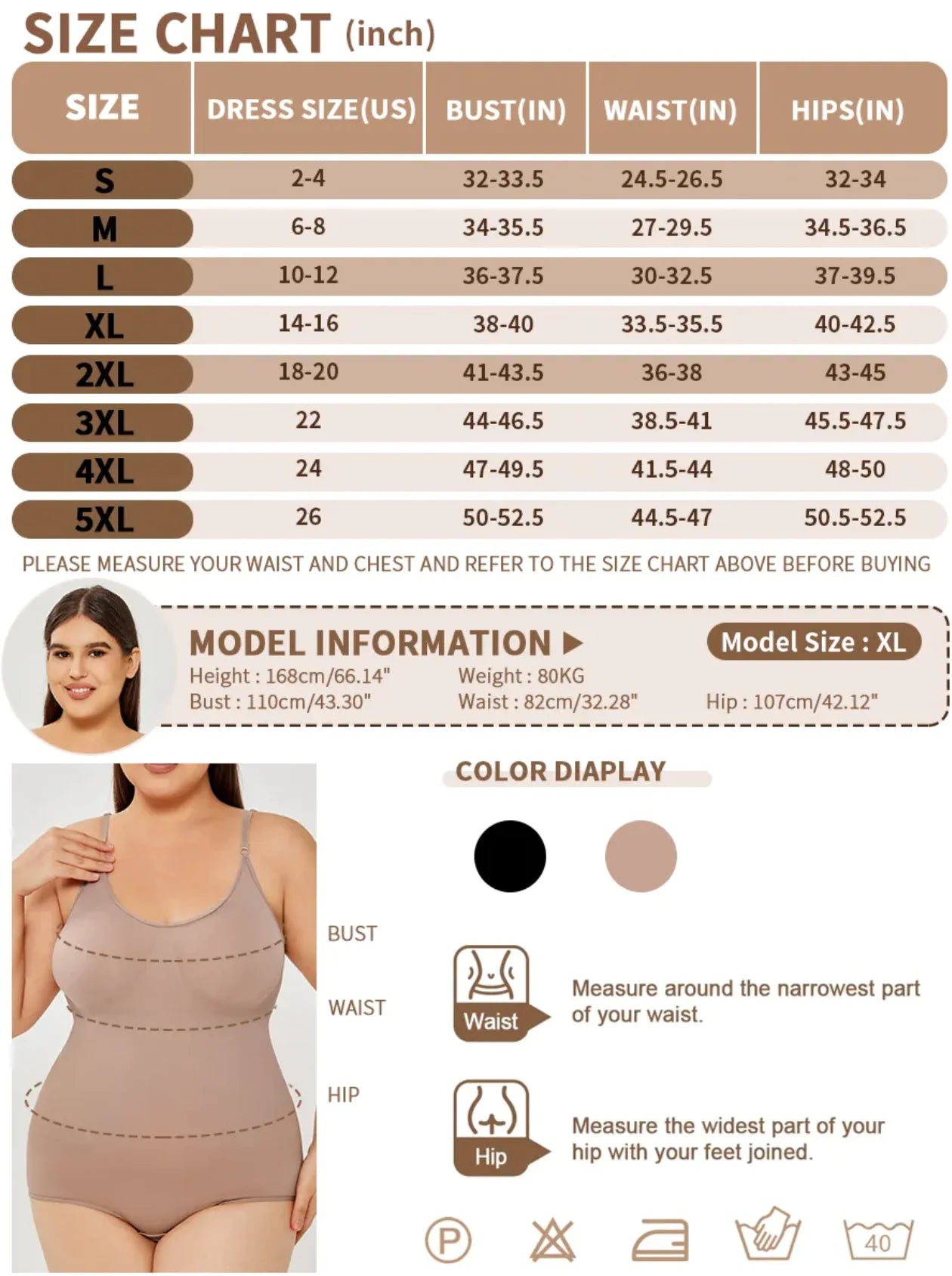 Body Faja de Control de Abdomen y Realce de Busto Completo