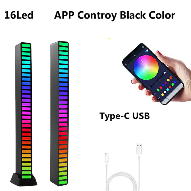 Barra de Luz Sonora RGB Creativa LED