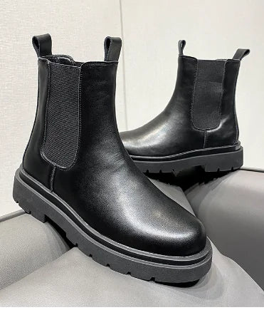 Botas Martin de Caña Alta con Suela Gruesa para Hombres para Cualquier Look
