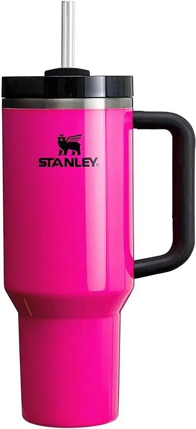 Stanley Quencher H2.0 FlowState Vaso Térmico de Acero Inoxidable con Aislamiento al Vacío con Tapa y Pajilla para Agua, Té Helado o Café