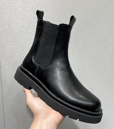Botas Martin de Caña Alta con Suela Gruesa para Hombres para Cualquier Look
