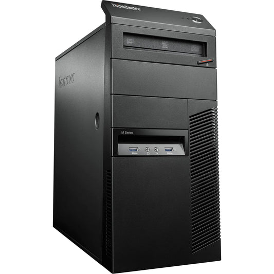 PC de Escritorio Lenovo ThinkCentre M93P MT con Intel Core i5-4570 3.2GHz, 8GB de RAM DDR3, SSD de 256GB, Win-10 Pro x64 (Renovado)
