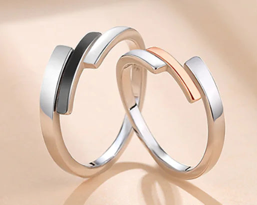 Anillo Simple Edición Coreana - Diseño de Paisaje Frío