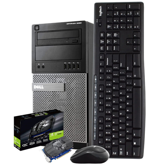 Dell Gaming PC Computadora 16GB 500GB SSD Nvidia GT1030 WiFi Windows 10 HDMI (Renovado)
